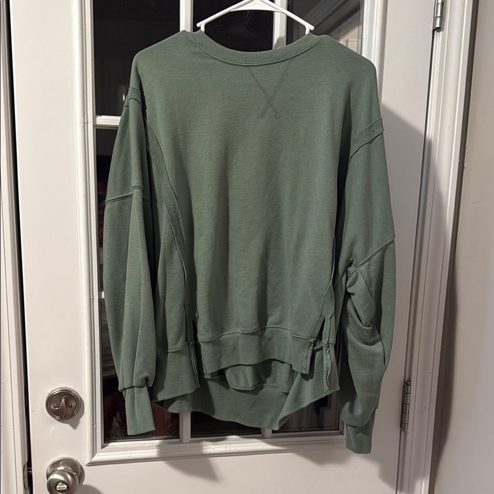 Women's Green Crew Neck Sweater
